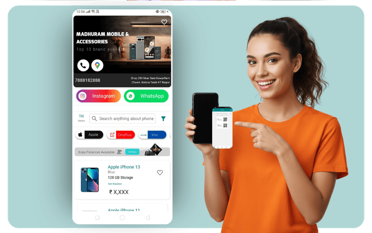 Instant Digital Storefront with QR Code