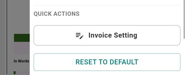 Invoice Settings