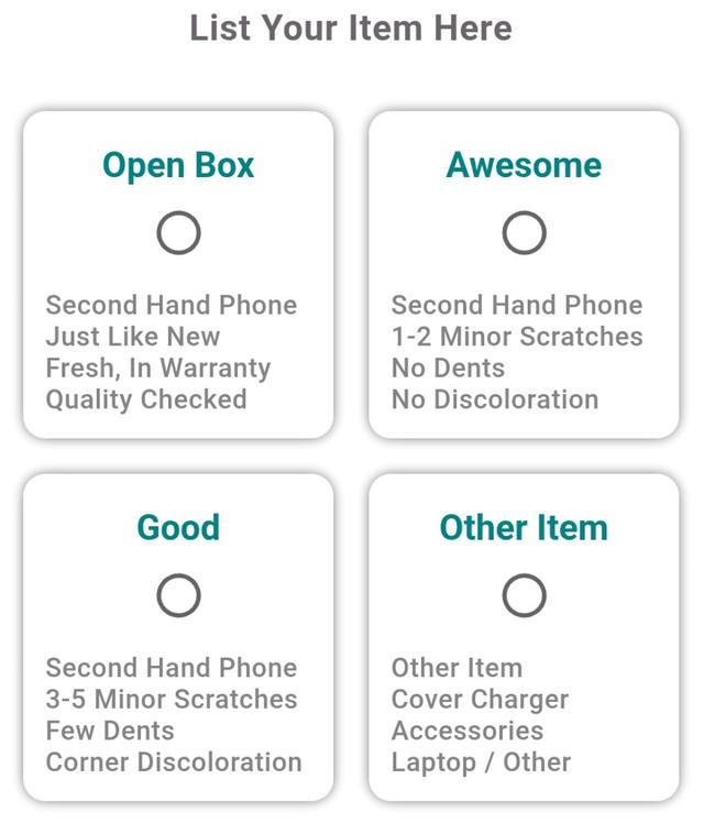Condition selection