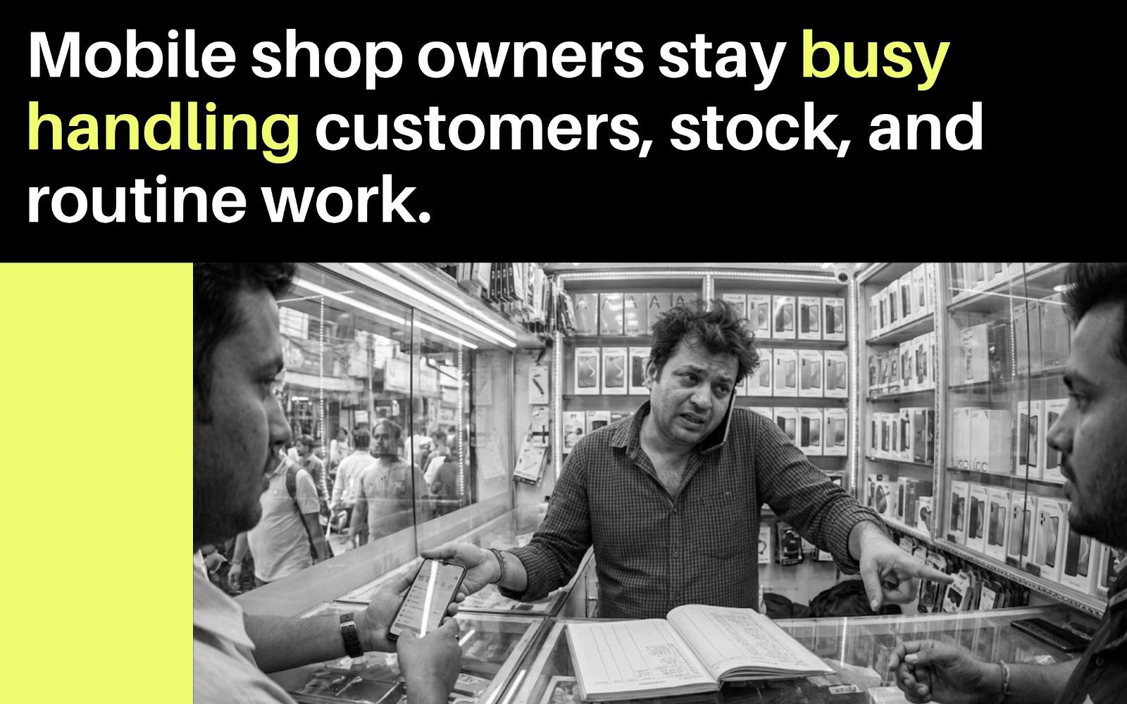 Phoneo mobile shop software automated sales reports sent via WhatsApp and email for mobile shop owners in India