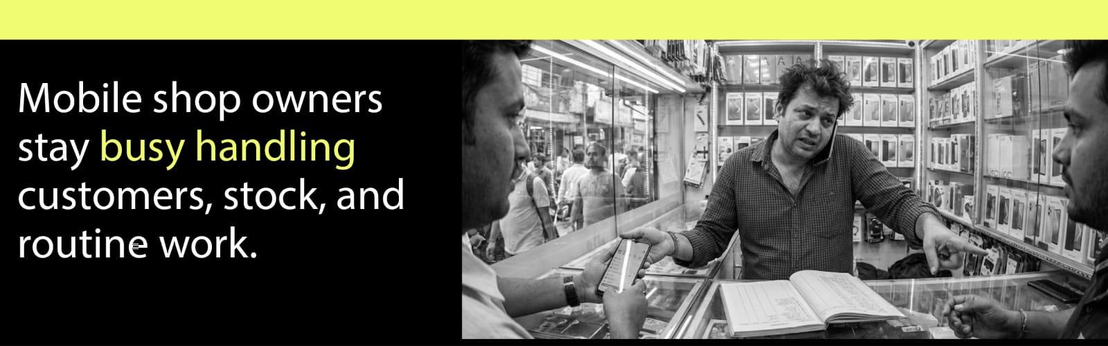 Phoneo mobile shop software automated sales reports sent via WhatsApp and email for mobile shop owners in India
