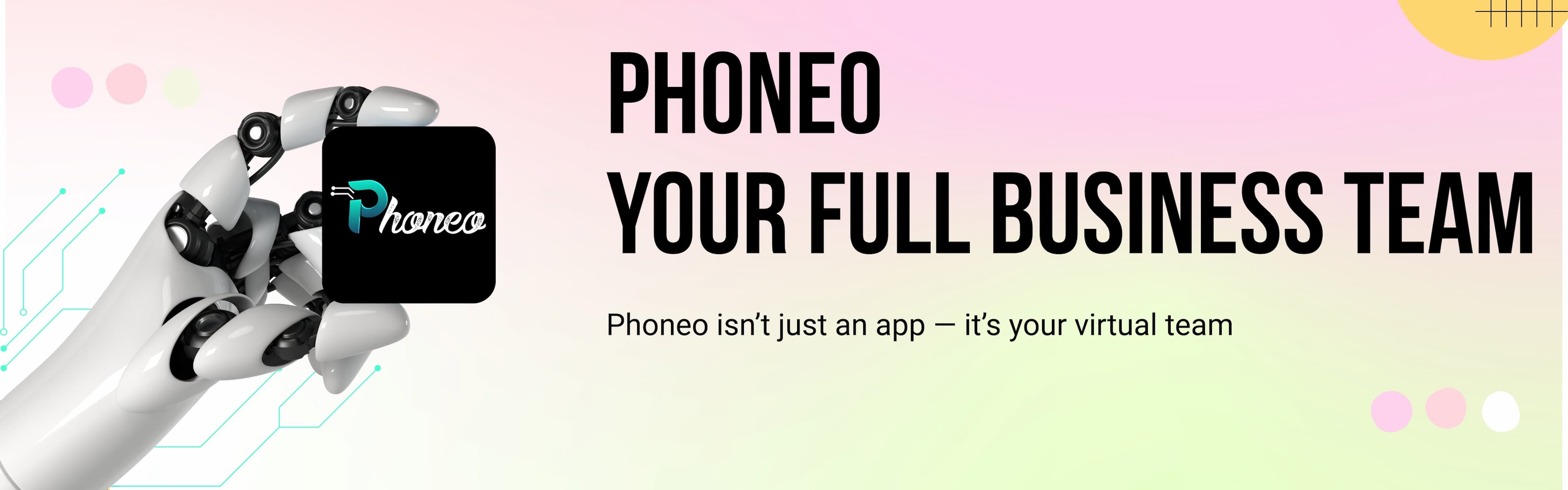 Phoneo App as Your Virtual Mobile Business Team