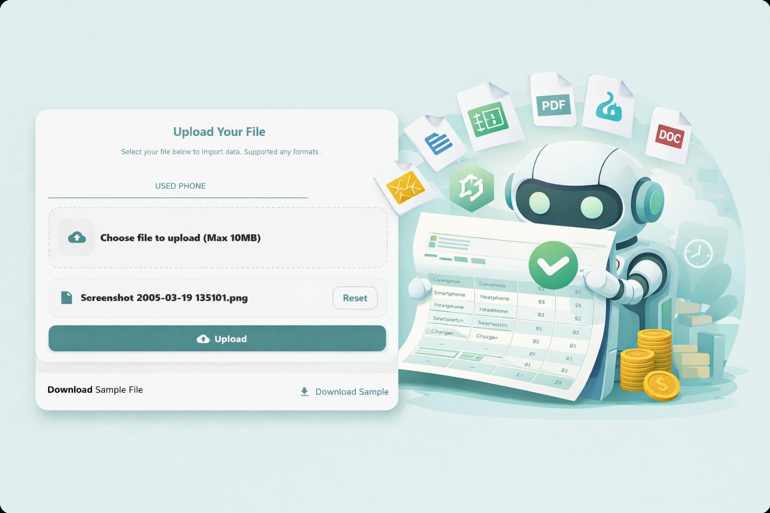 Smart Bulk Stock Upload with AI