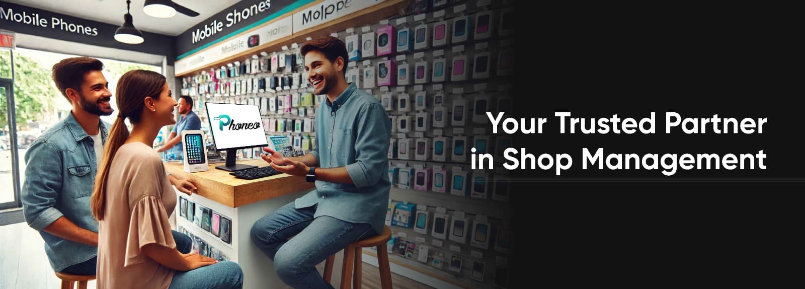 Phoneo: Your Partner in Shop Management Phoneo dashboard for managing second-hand phone shop inventory and sales